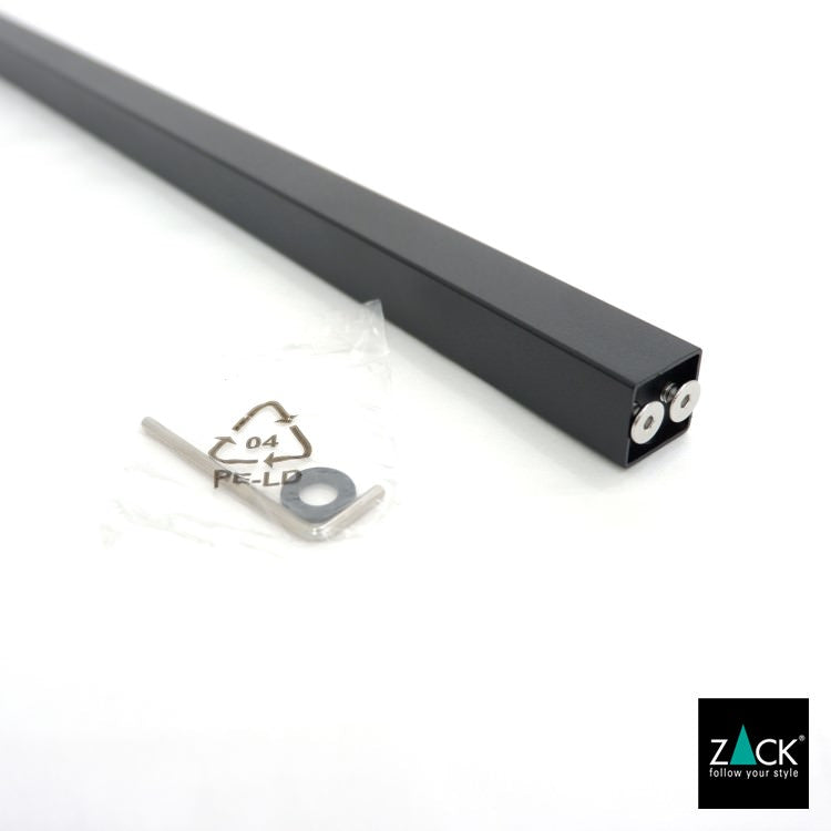 ZACK 40508 CARVO ドイツZACK社製モダンデザインのトイレットペーパースタンド トイレットバトラー マットブラック [在庫有り]