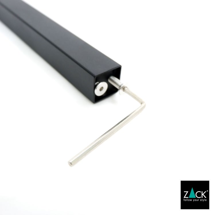 ZACK 40508 CARVO ドイツZACK社製モダンデザインのトイレットペーパースタンド トイレットバトラー マットブラック [在庫有り]