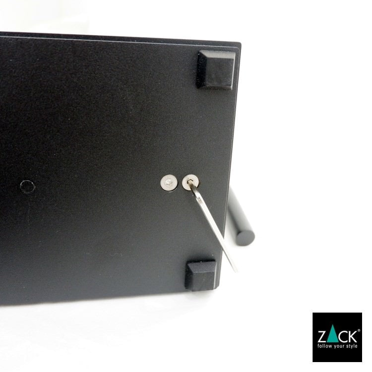ZACK 40508 CARVO ドイツZACK社製モダンデザインのトイレットペーパースタンド トイレットバトラー マットブラック [在庫有り]