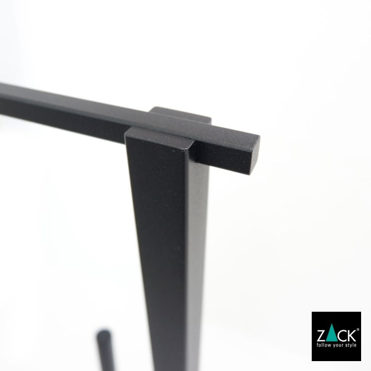 ZACK 40508 CARVO ドイツZACK社製モダンデザインのトイレットペーパースタンド トイレットバトラー マットブラック [在庫有り]