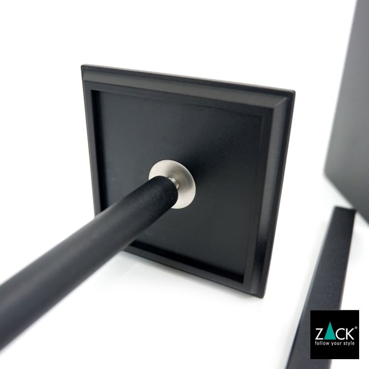 ZACK 40509 CARVO ドイツZACK社製モダンデザインのトイレブラシ マットブラック [在庫有り]