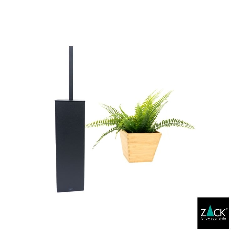 ZACK 40509 CARVO ドイツZACK社製モダンデザインのトイレブラシ マットブラック [在庫有り]