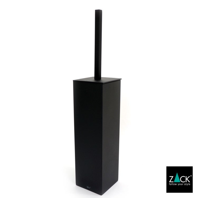 ZACK 40510 CARVO ドイツZACK社製モダンデザインのトイレブラシ マットブラック 壁付けタイプ DIY [在庫有り]