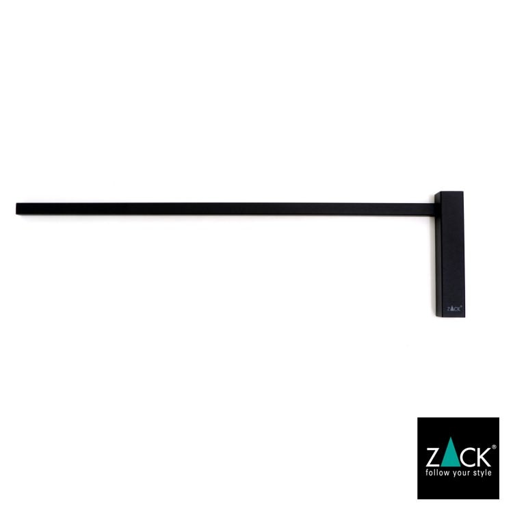 ZACK 40511 CARVO ドイツZACK社製モダンデザインのタオルホルダー マットブラック 壁付けタイプ DIY [在庫有り]