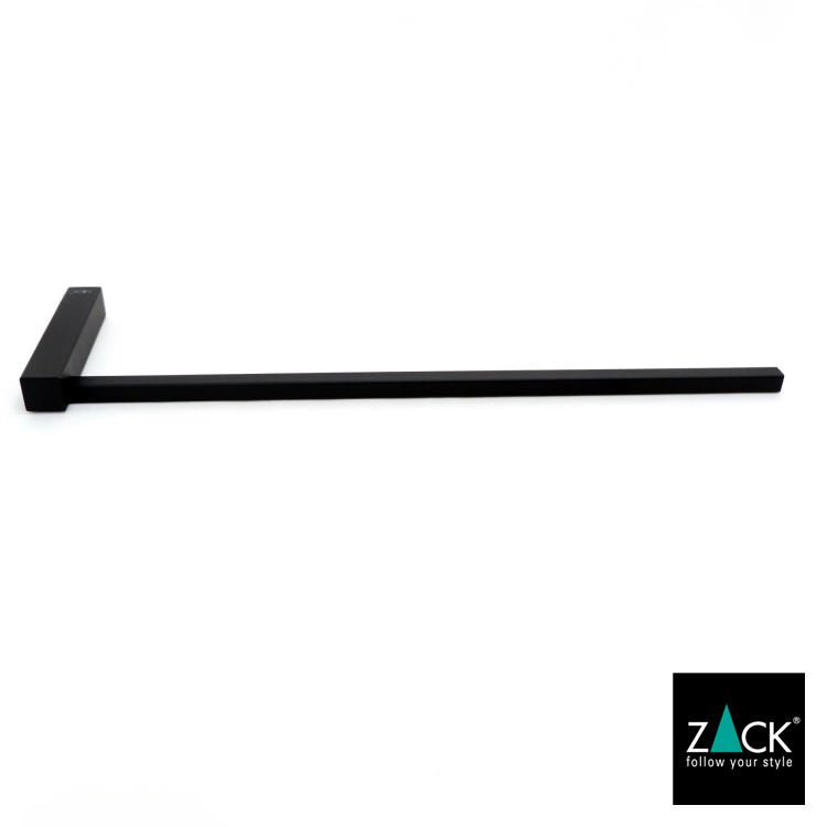 ZACK 40511 CARVO ドイツZACK社製モダンデザインのタオルホルダー マットブラック 壁付けタイプ DIY [在庫有り]
