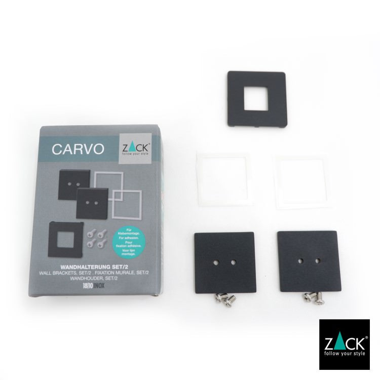ZACK 40512 CARVO CARVO接着用ブラケット マットブラック [パーツ] [在庫有り]