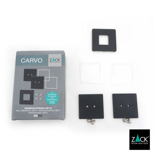 ZACK 40512 CARVO CARVO接着用ブラケット マットブラック [パーツ] [在庫有り]