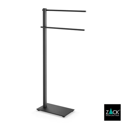 ZACK 40513 CARVO ドイツZACK社製モダンデザインのタオルスタンド マットブラック [お取寄せ]