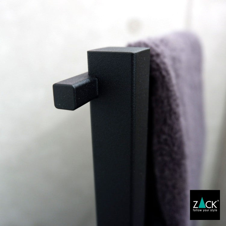 ZACK 40513 CARVO ドイツZACK社製モダンデザインのタオルスタンド マットブラック [お取寄せ]