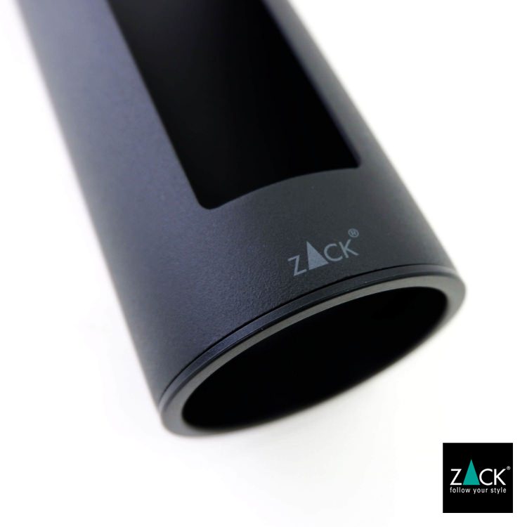 ZACK 40518 OLOMO ドイツZACK社製モダンデザインのコットンパッドディスペンサー マットブラック [在庫有り]