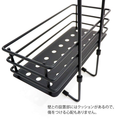 ZACK 40521 IPARO ドイツZACK社製モダンデザインのシャワーバスケット マットブラック [在庫有り]