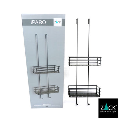 ZACK 40521 IPARO ドイツZACK社製モダンデザインのシャワーバスケット マットブラック [在庫有り]