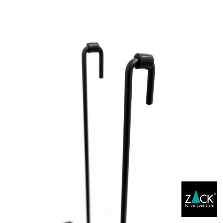 ZACK 40521 IPARO ドイツZACK社製モダンデザインのシャワーバスケット マットブラック [在庫有り]