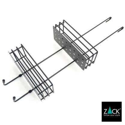 ZACK 40521 IPARO ドイツZACK社製モダンデザインのシャワーバスケット マットブラック [在庫有り]