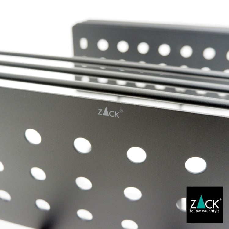 ZACK 40521 IPARO ドイツZACK社製モダンデザインのシャワーバスケット マットブラック [在庫有り]