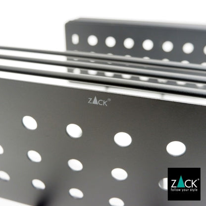 ZACK 40521 IPARO ドイツZACK社製モダンデザインのシャワーバスケット マットブラック [在庫有り]