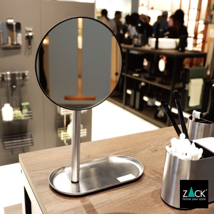 ZACK 40524 OLOMO ドイツZACK社製モダンデザインのハンドヘルドミラー(トレー付き) HL [在庫有り]