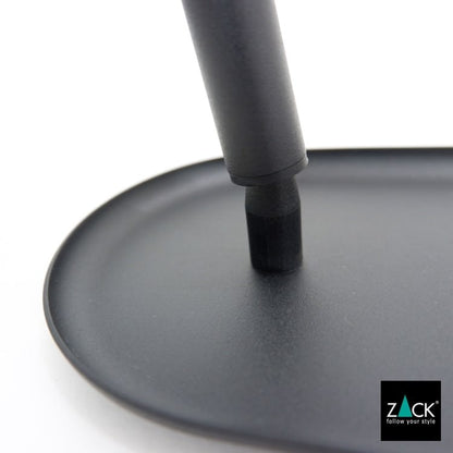 ZACK 40525 OLOMO ドイツZACK社製モダンデザインのハンドヘルドミラー(トレー付き) マットブラック [在庫有り]