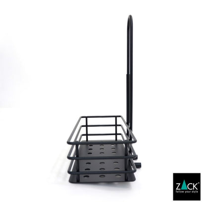 ZACK 40526 IPARO ドイツZACK社製モダンデザインのシャワーバスケット マットブラック [在庫有り] H2-57
