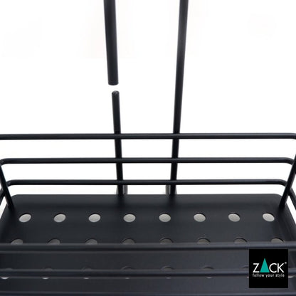 ZACK 40526 IPARO ドイツZACK社製モダンデザインのシャワーバスケット マットブラック [在庫有り] H2-57