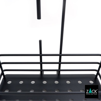 ZACK 40526 IPARO ドイツZACK社製モダンデザインのシャワーバスケット マットブラック [在庫有り] H2-57