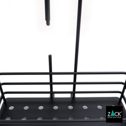 ZACK 40526 IPARO ドイツZACK社製モダンデザインのシャワーバスケット マットブラック [在庫有り] H2-57