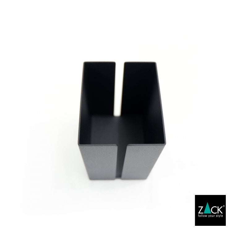 ZACK 40536 POTES ドイツZACK社製モダンデザインのユーテンシルボックスS マットブラック [在庫有り]H1