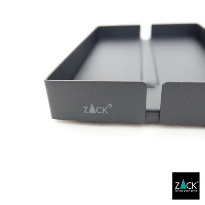 ZACK 40537 POTES ドイツZACK社製モダンデザインのソープディッシュ マットブラック [在庫有り] H2-158
