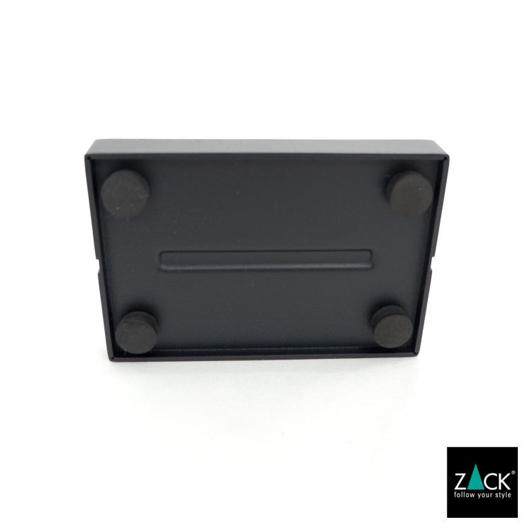 ZACK 40537 POTES ドイツZACK社製モダンデザインのソープディッシュ マットブラック [在庫有り] H2-158