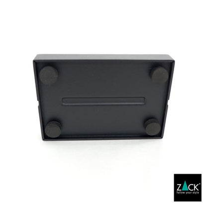 ZACK 40537 POTES ドイツZACK社製モダンデザインのソープディッシュ マットブラック [在庫有り] H2-158