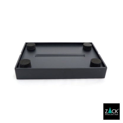 ZACK 40537 POTES ドイツZACK社製モダンデザインのソープディッシュ マットブラック [在庫有り] H2-158