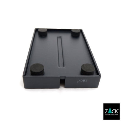 ZACK 40537 POTES ドイツZACK社製モダンデザインのソープディッシュ マットブラック [在庫有り] H2-158