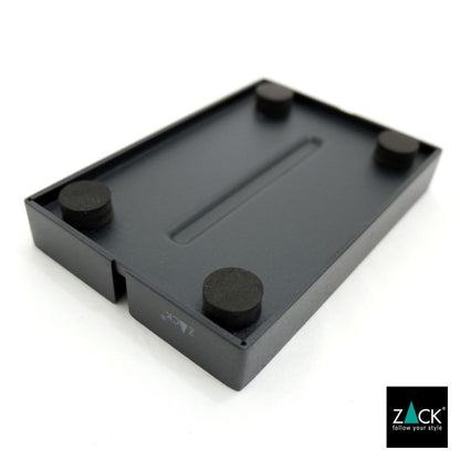 ZACK 40537 POTES ドイツZACK社製モダンデザインのソープディッシュ マットブラック [在庫有り] H2-158