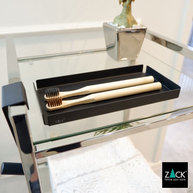ZACK 40539 POTES ドイツZACK社製モダンデザインのトレイS マットブラック [在庫有り]