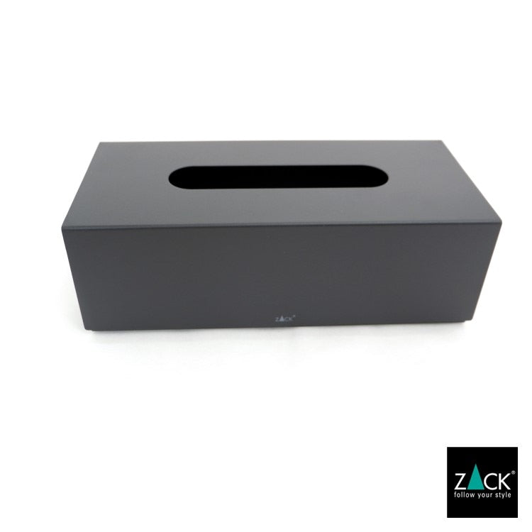 ZACK 40541 PURO ドイツZACK社製モダンデザインのティッシュボックス マットブラック [お取寄せ]