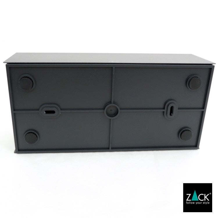 ZACK 40541 PURO ドイツZACK社製モダンデザインのティッシュボックス マットブラック [お取寄せ]