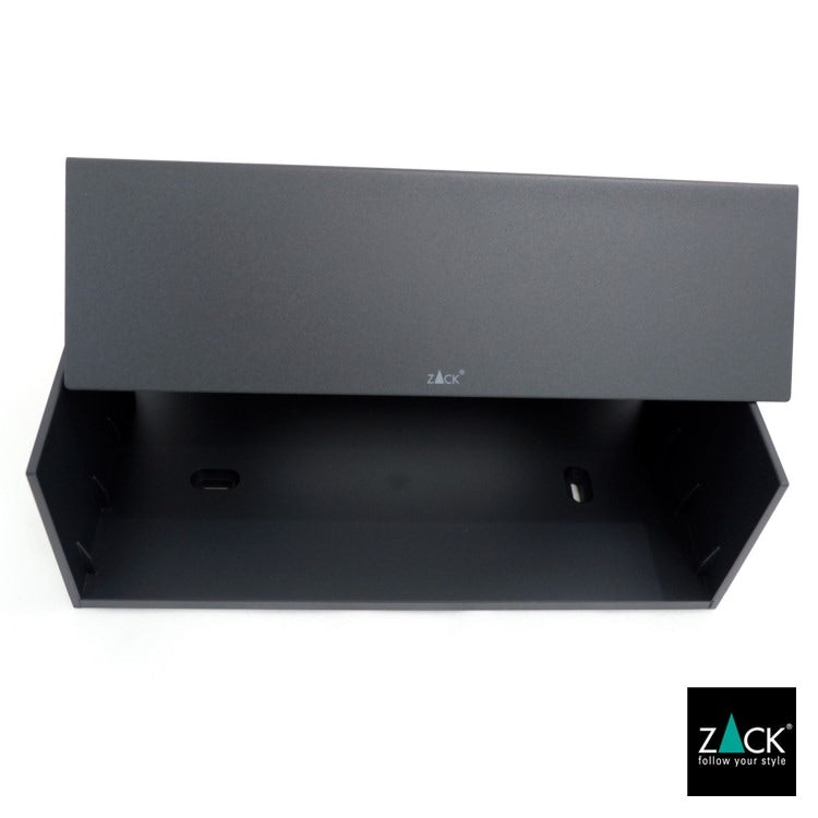 ZACK 40541 PURO ドイツZACK社製モダンデザインのティッシュボックス マットブラック [お取寄せ]