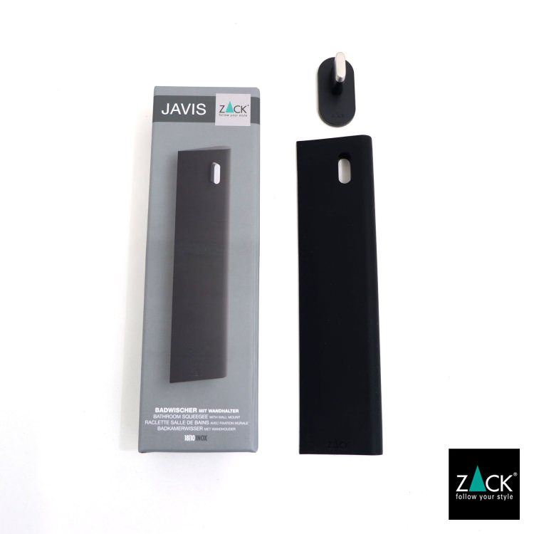 ZACK 40549 JAVIS ドイツZACK社製モダンデザインのバスルームスクイージー マットブラック [お取寄せ]
