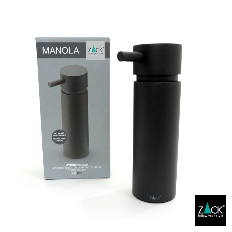 ZACK 40557 MANOLA ドイツZACK社製モダンデザインのリキッドディスペンサー マットブラック [在庫有り]