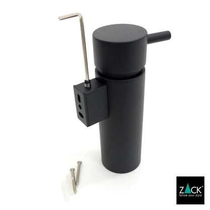 ZACK 40558 MANOLA ドイツZACK社製モダンデザインのリキッドディスペンサー マットブラック 壁付けタイプ DIY [在庫有り]
