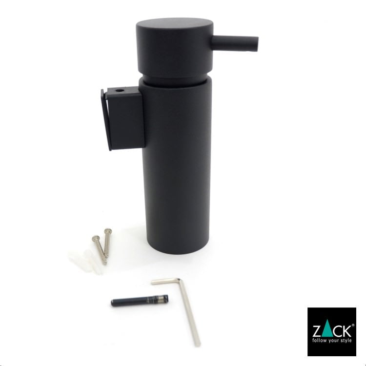 ZACK 40558 MANOLA ドイツZACK社製モダンデザインのリキッドディスペンサー マットブラック 壁付けタイプ DIY [在庫有り]