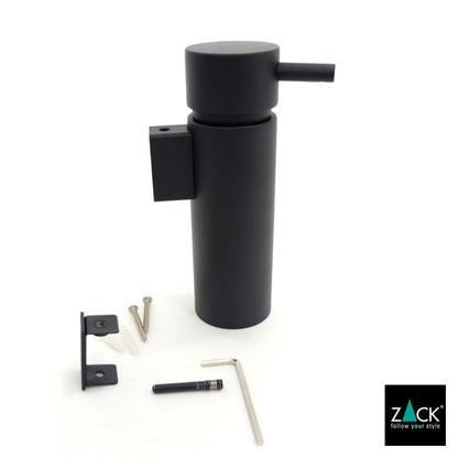 ZACK 40558 MANOLA ドイツZACK社製モダンデザインのリキッドディスペンサー マットブラック 壁付けタイプ DIY [在庫有り]