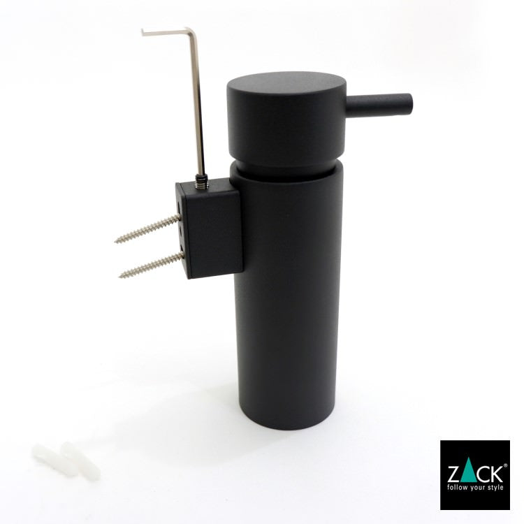 ZACK 40558 MANOLA ドイツZACK社製モダンデザインのリキッドディスペンサー マットブラック 壁付けタイプ DIY [在庫有り]