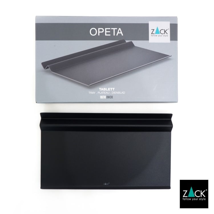 ZACK 40564 OPETA ドイツZACK社製モダンデザインのトレイ マットブラック [在庫有り]