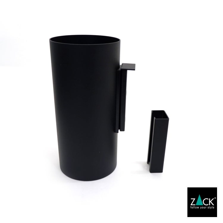 [サンプル品] ZACK 40571 LINEA ドイツZACK社製モダンデザインのトイレブラシ マットブラック 壁付けタイプ DIY [在庫有り]
