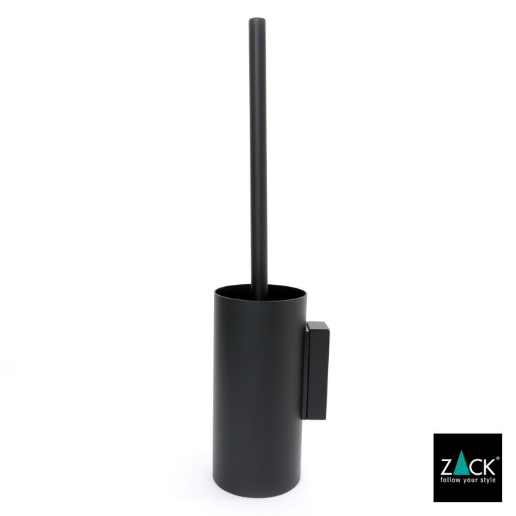 [サンプル品] ZACK 40571 LINEA ドイツZACK社製モダンデザインのトイレブラシ マットブラック 壁付けタイプ DIY [在庫有り]