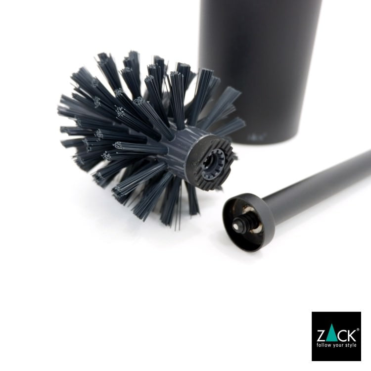 [サンプル品] ZACK 40571 LINEA ドイツZACK社製モダンデザインのトイレブラシ マットブラック 壁付けタイプ DIY [在庫有り]