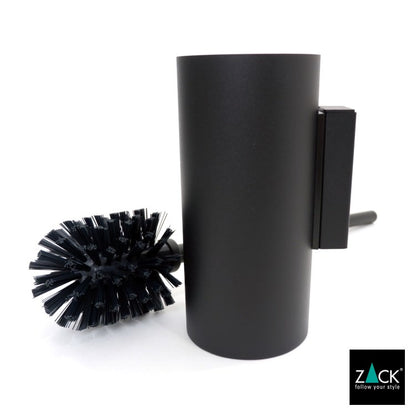 [サンプル品] ZACK 40571 LINEA ドイツZACK社製モダンデザインのトイレブラシ マットブラック 壁付けタイプ DIY [在庫有り]