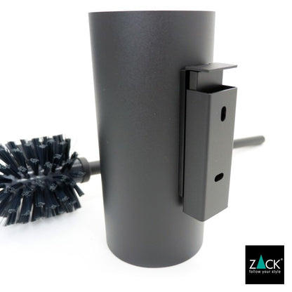 [サンプル品] ZACK 40571 LINEA ドイツZACK社製モダンデザインのトイレブラシ マットブラック 壁付けタイプ DIY [在庫有り]