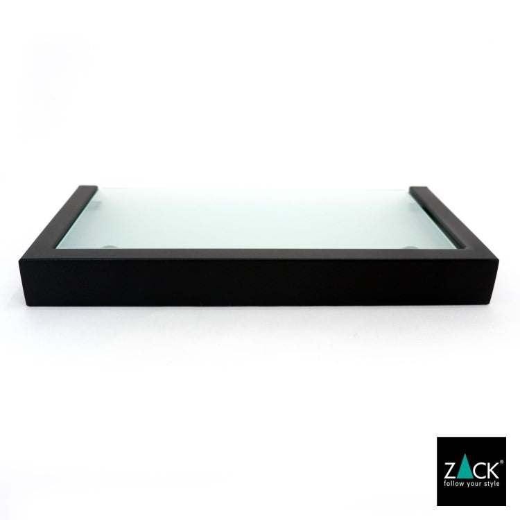 ZACK 40573 LINEA ドイツZACK社製モダンデザインのバスルームシェルフ マットブラック 壁付けタイプ DIY [在庫有り]H1